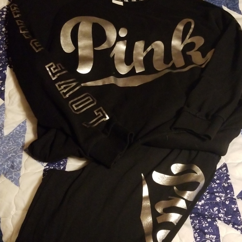 Victorias secret joggers and sweatshirt